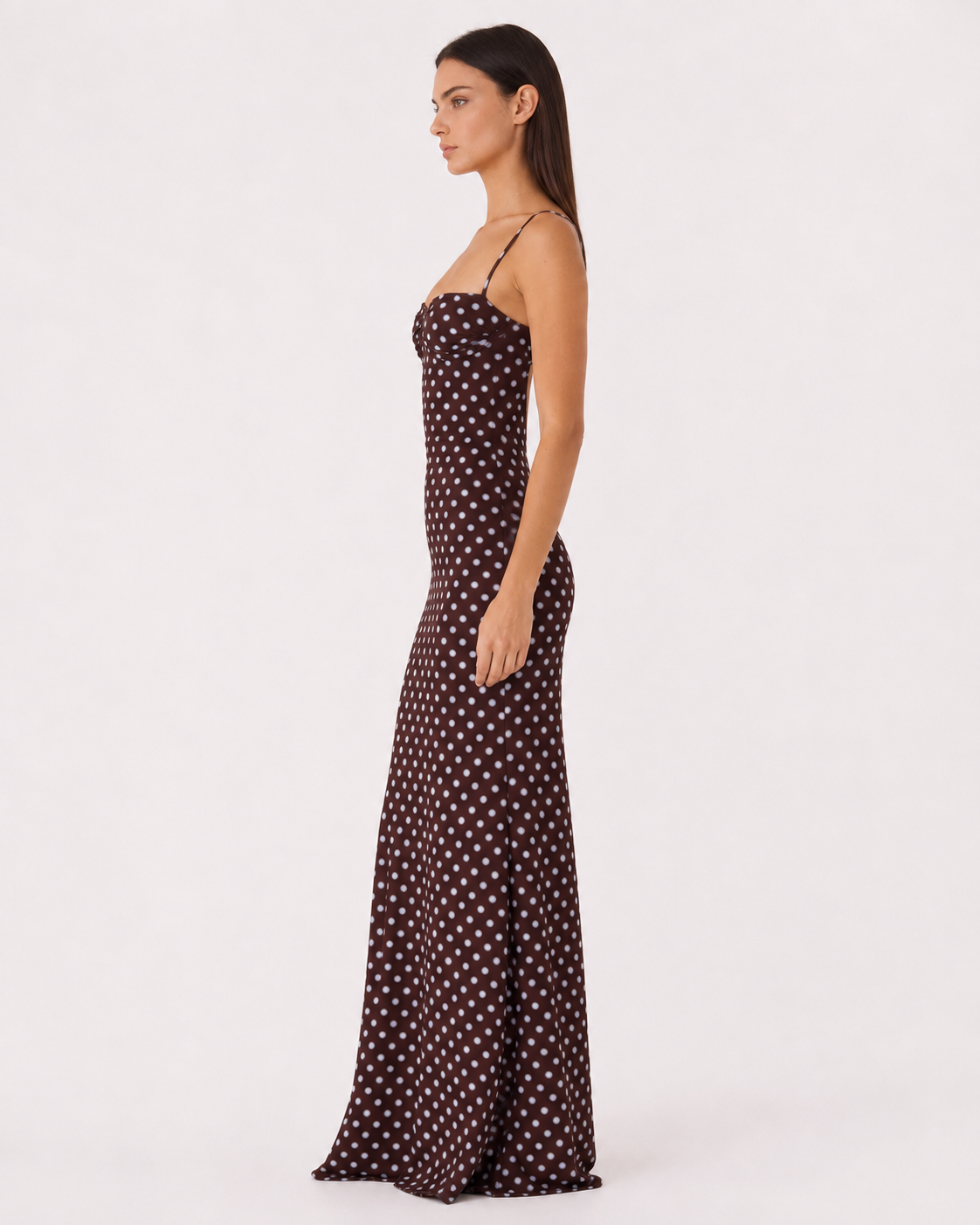 Candela | Vestido Maxi de Lunares con Espalda Abierta