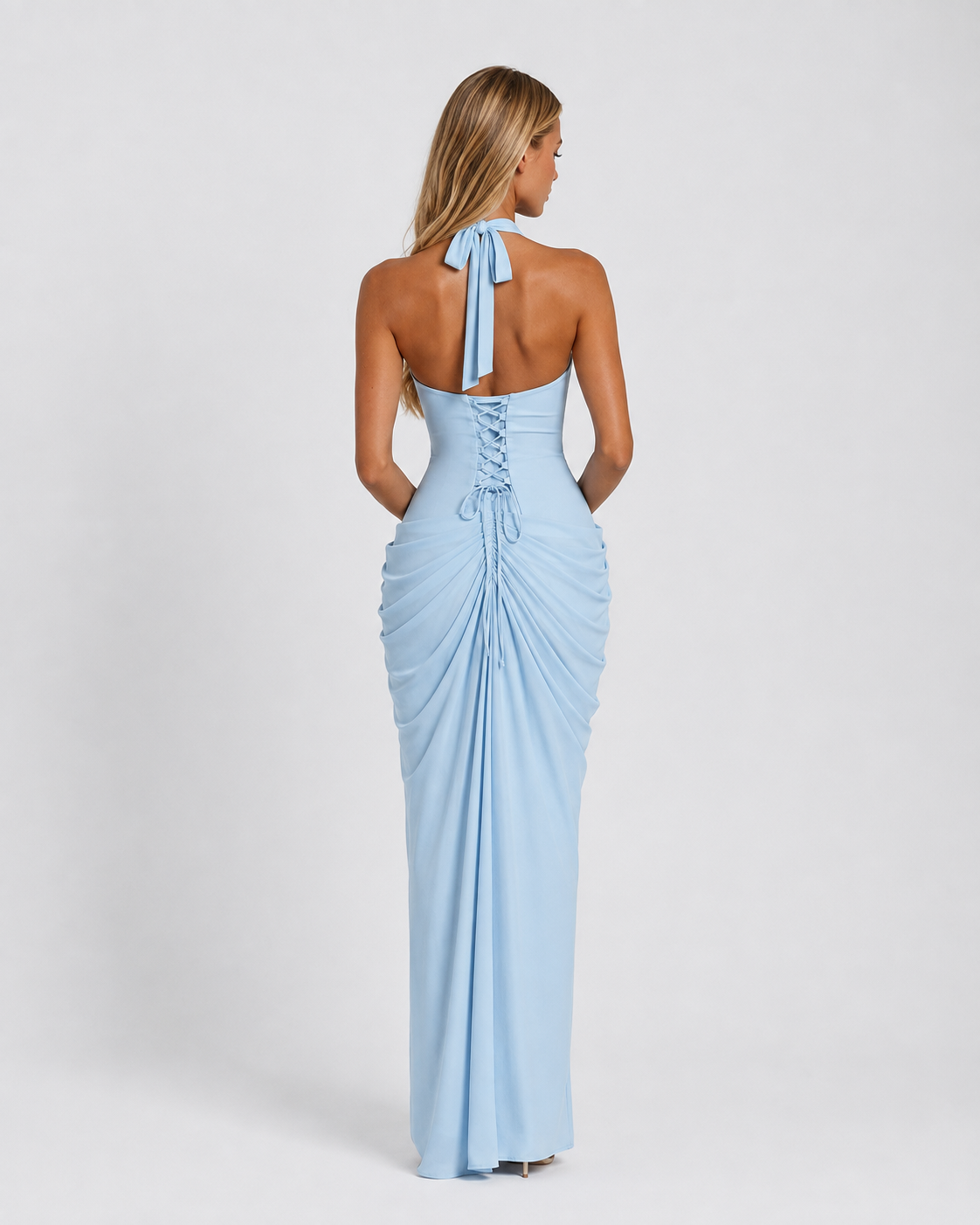 Leonor | Vestido Largo Halter con Abertura