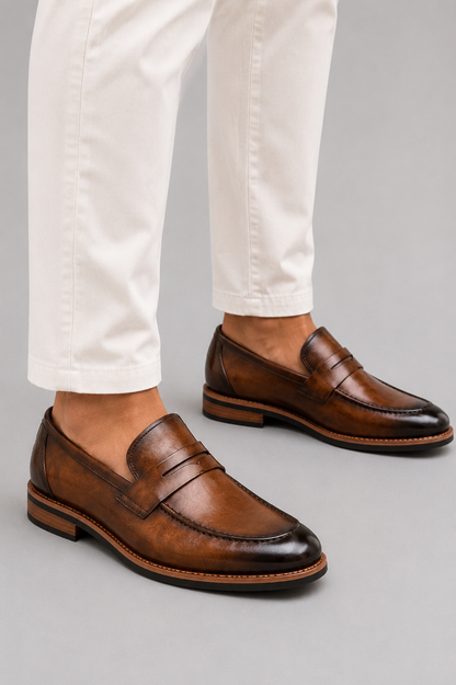 Daniel | Mocasines de piel pulida