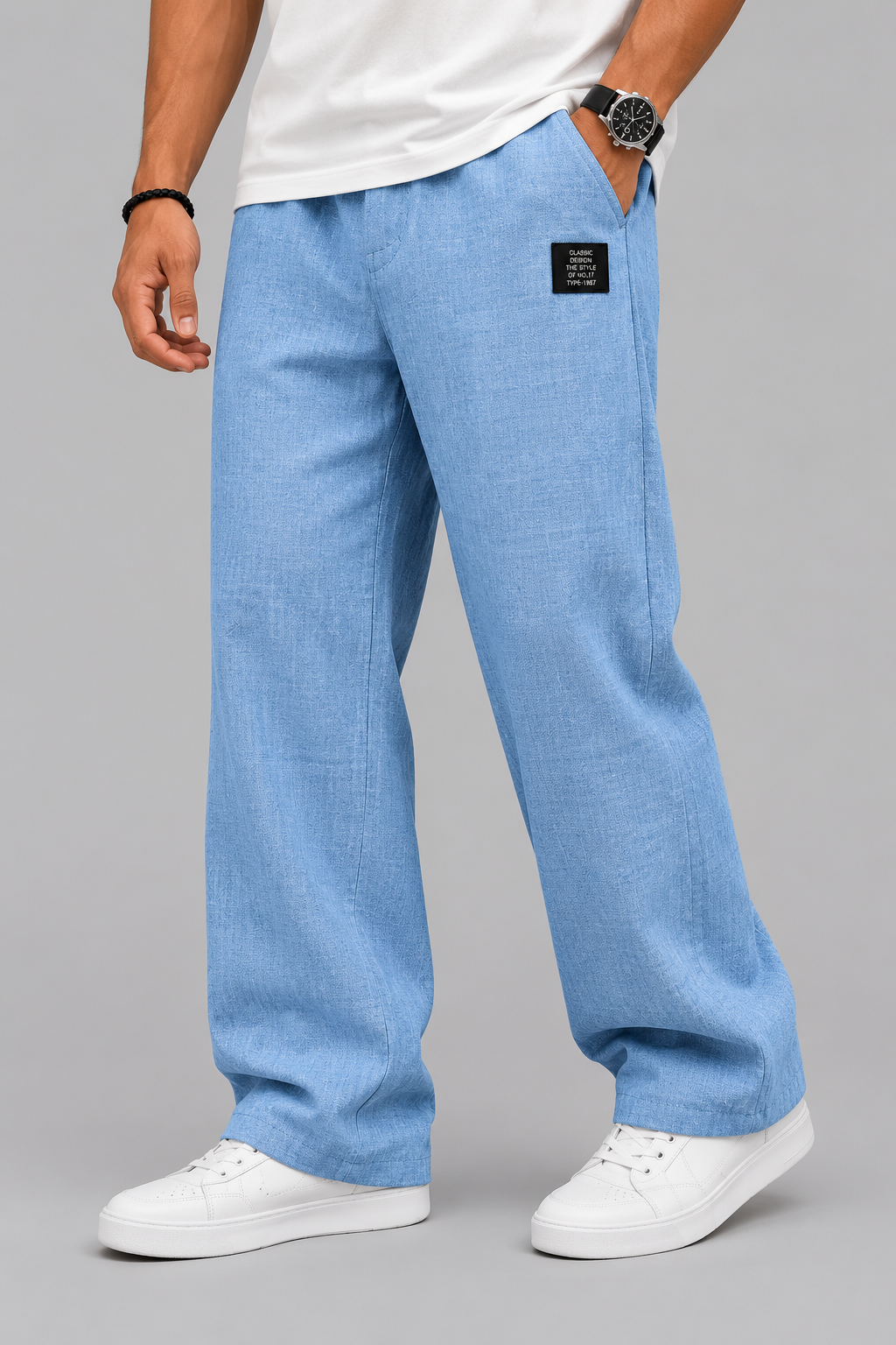 Hugo | Pantalón de lino de corte relajado