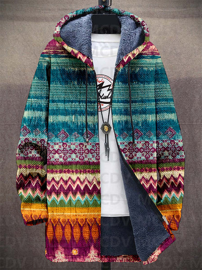 Claudia | Cárdigan multicolor con capucha