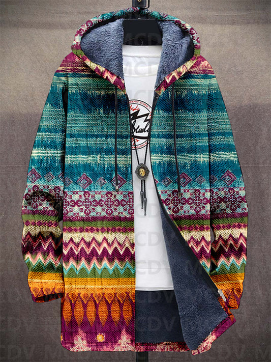 Claudia | Cárdigan multicolor con capucha