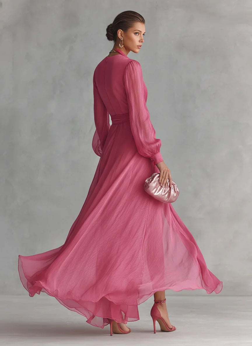 Gloria Maxi de Gasa Escote V