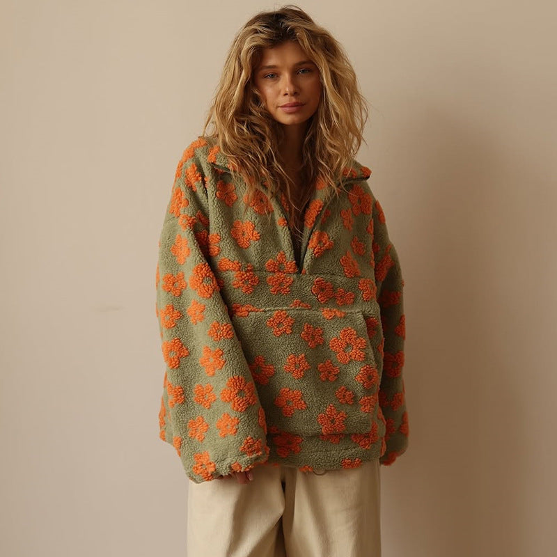 Victoria | Jersey de forro polar floral
