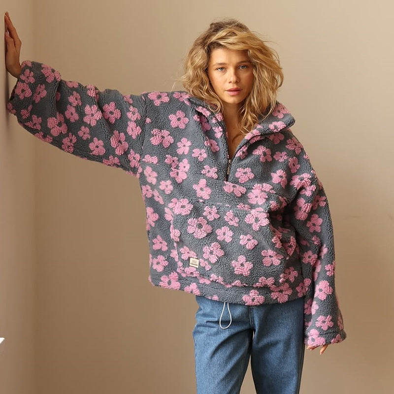 Victoria | Jersey de forro polar floral