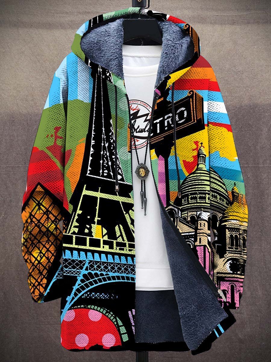 Raquel | Chaqueta artística con cremallera y capucha