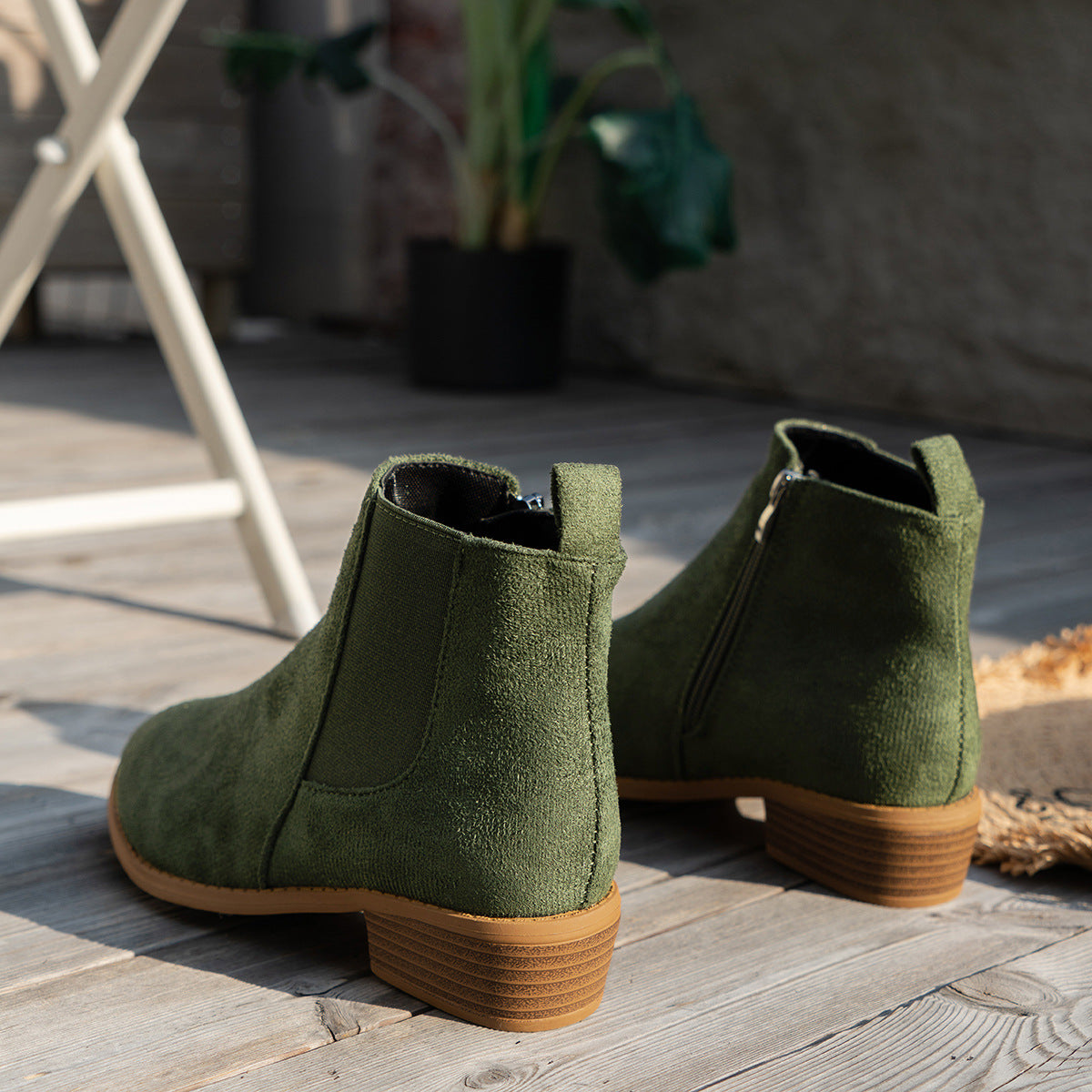 Naiara | Botines de ante vegano