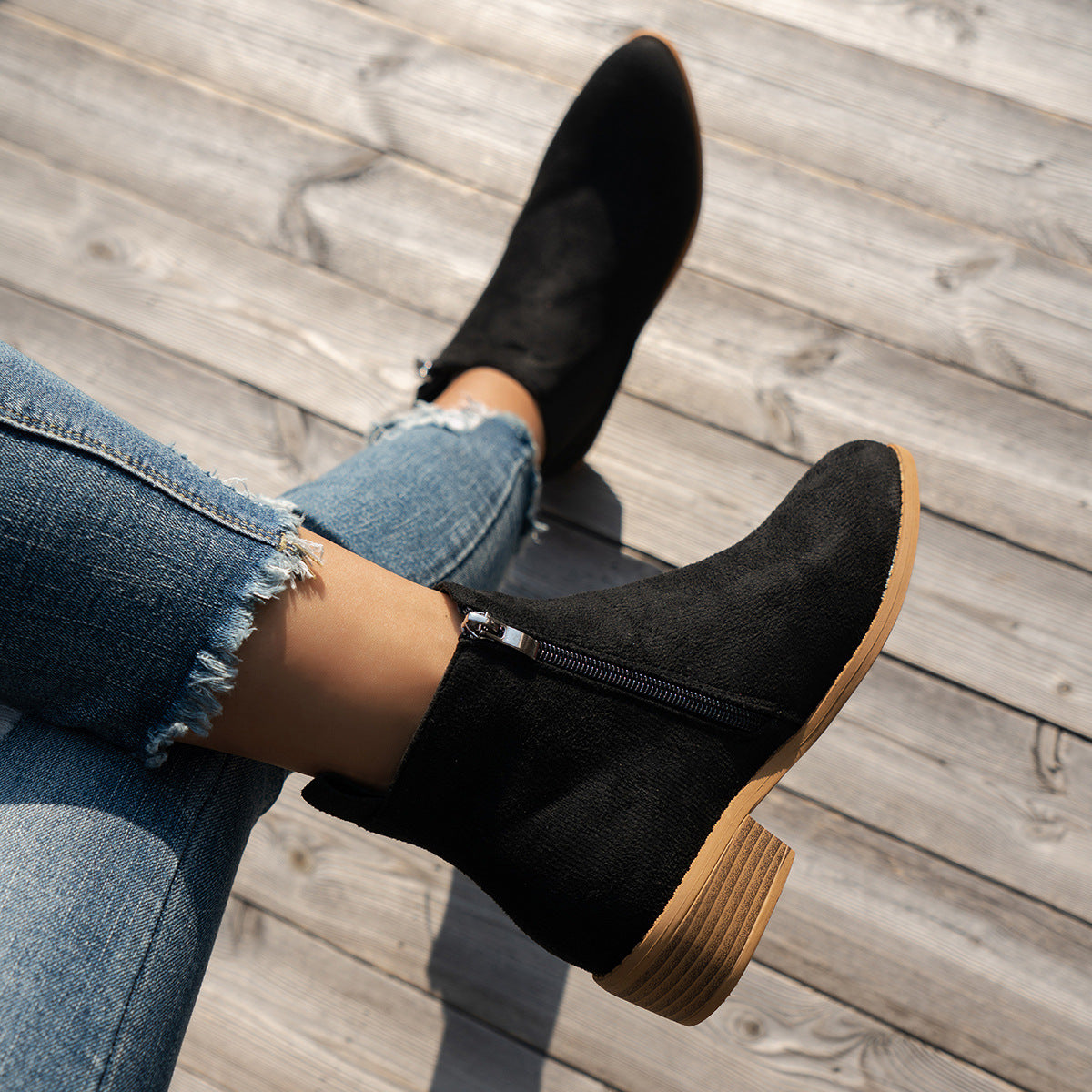 Naiara | Botines de ante vegano