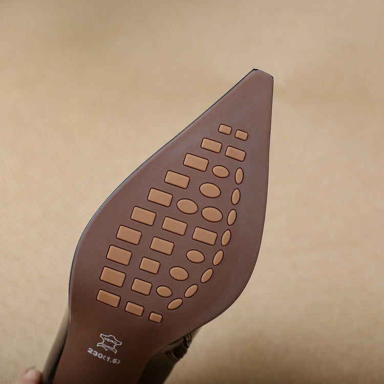 Coral | Botines de piel auténtica con tacón