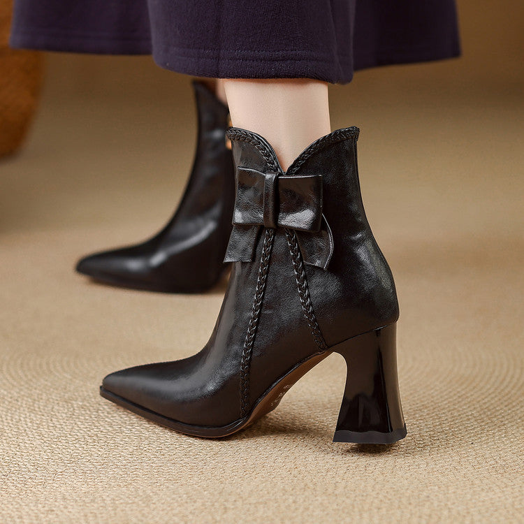 Camino | Botas rectas de piel auténtica