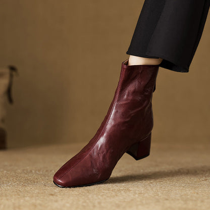 Casilda | Botines de piel auténtica