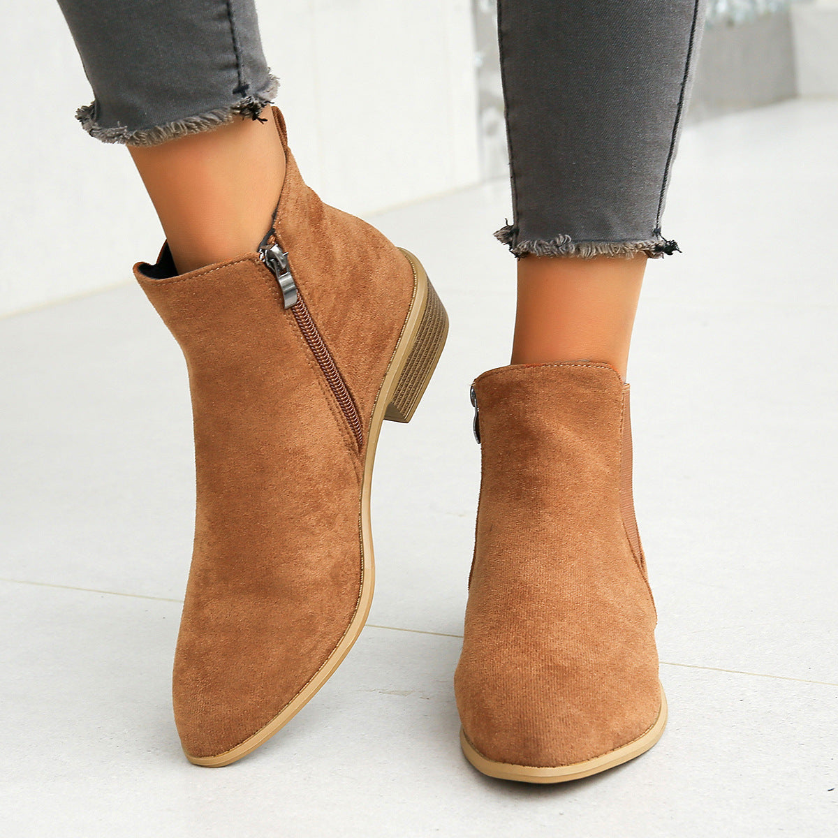 Naiara | Botines de ante vegano