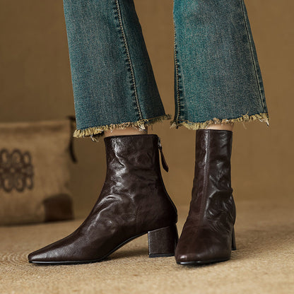 Casilda | Botines de piel auténtica
