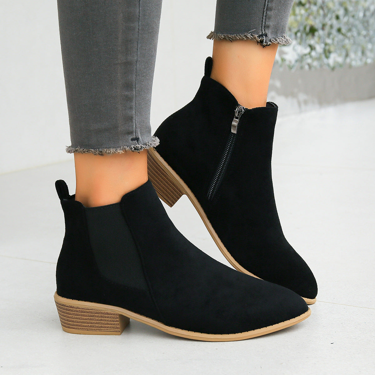 Naiara | Botines de ante vegano