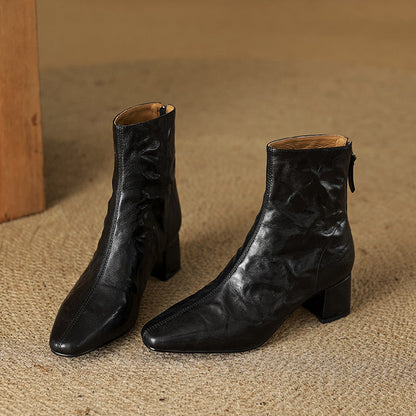 Casilda | Botines de piel auténtica