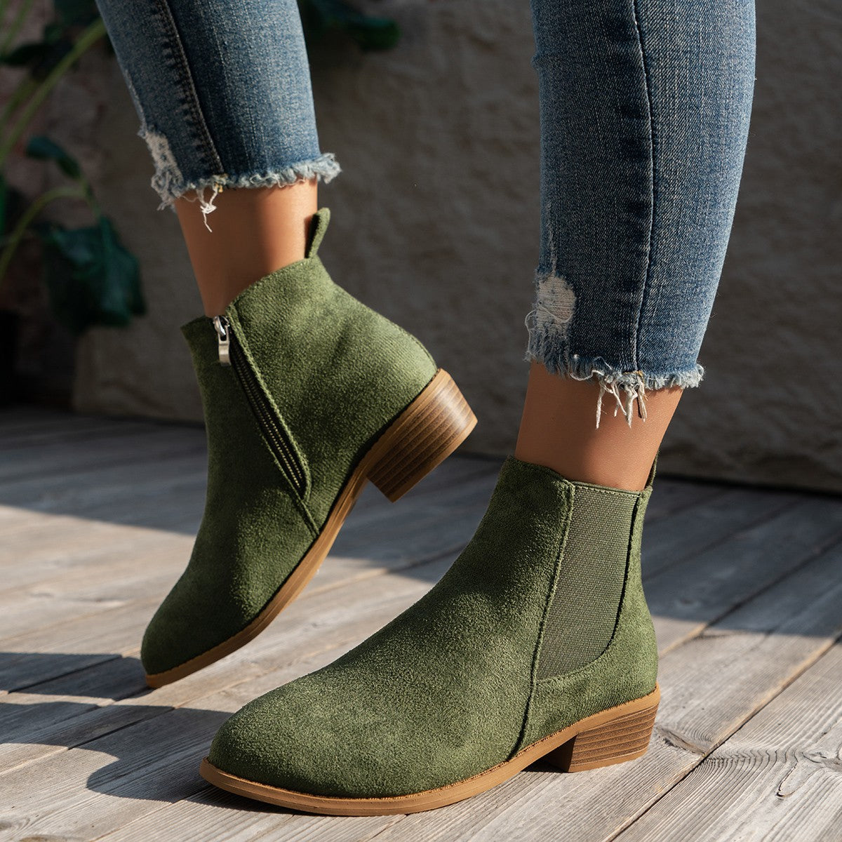 Naiara | Botines de ante vegano