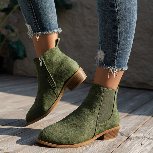 Naiara | Botines de ante vegano