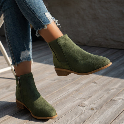 Naiara | Botines de ante vegano