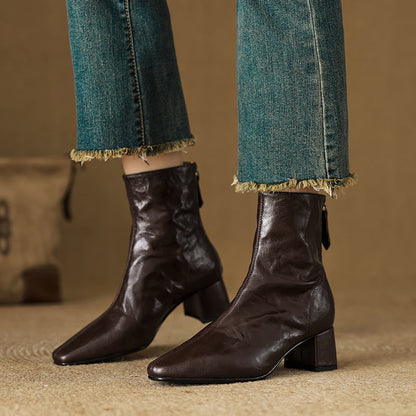 Casilda | Botines de piel auténtica
