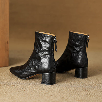 Casilda | Botines de piel auténtica