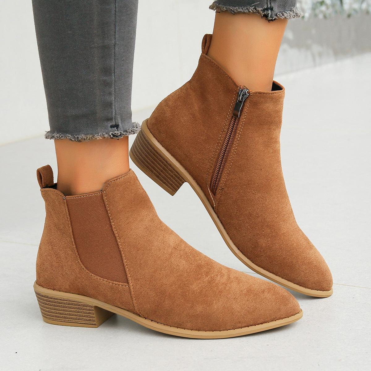 Naiara | Botines de ante vegano