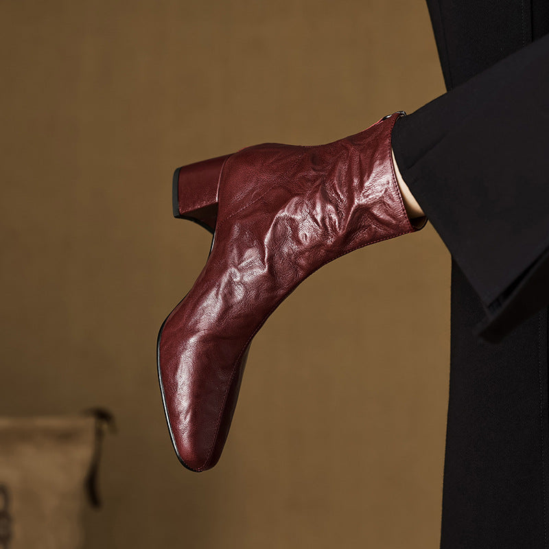 Casilda | Botines de piel auténtica