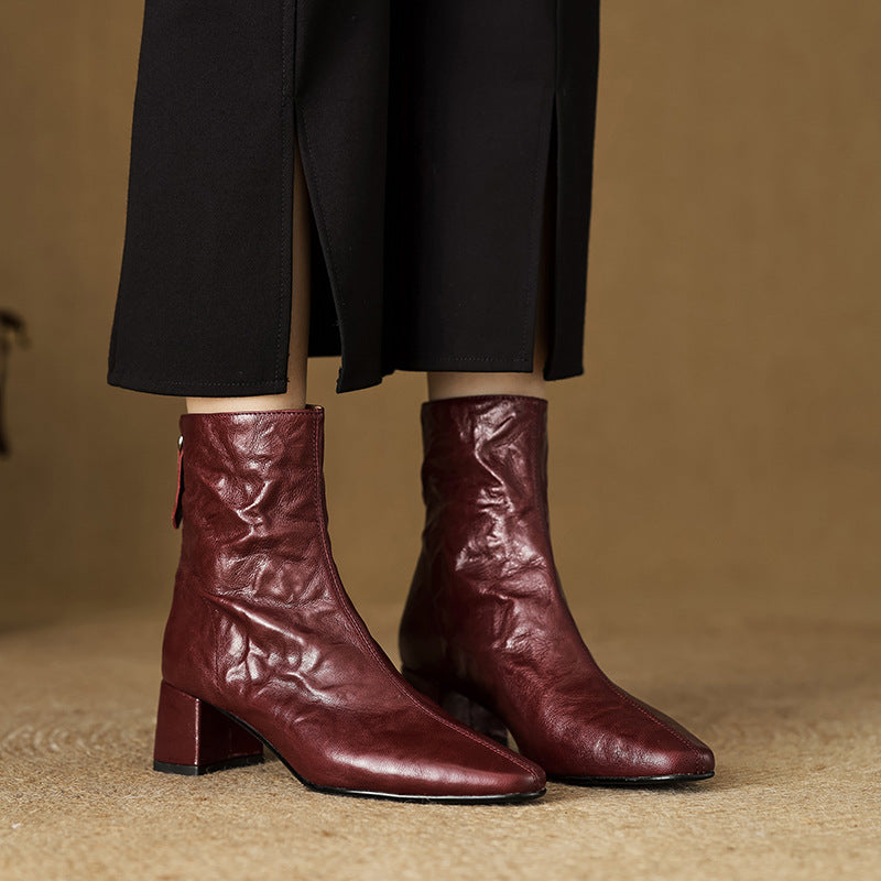 Casilda | Botines de piel auténtica