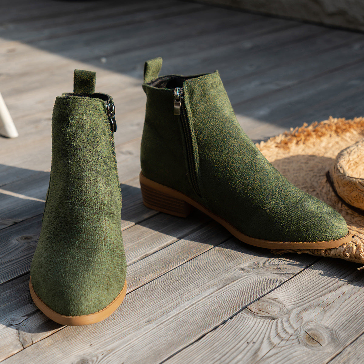 Naiara | Botines de ante vegano
