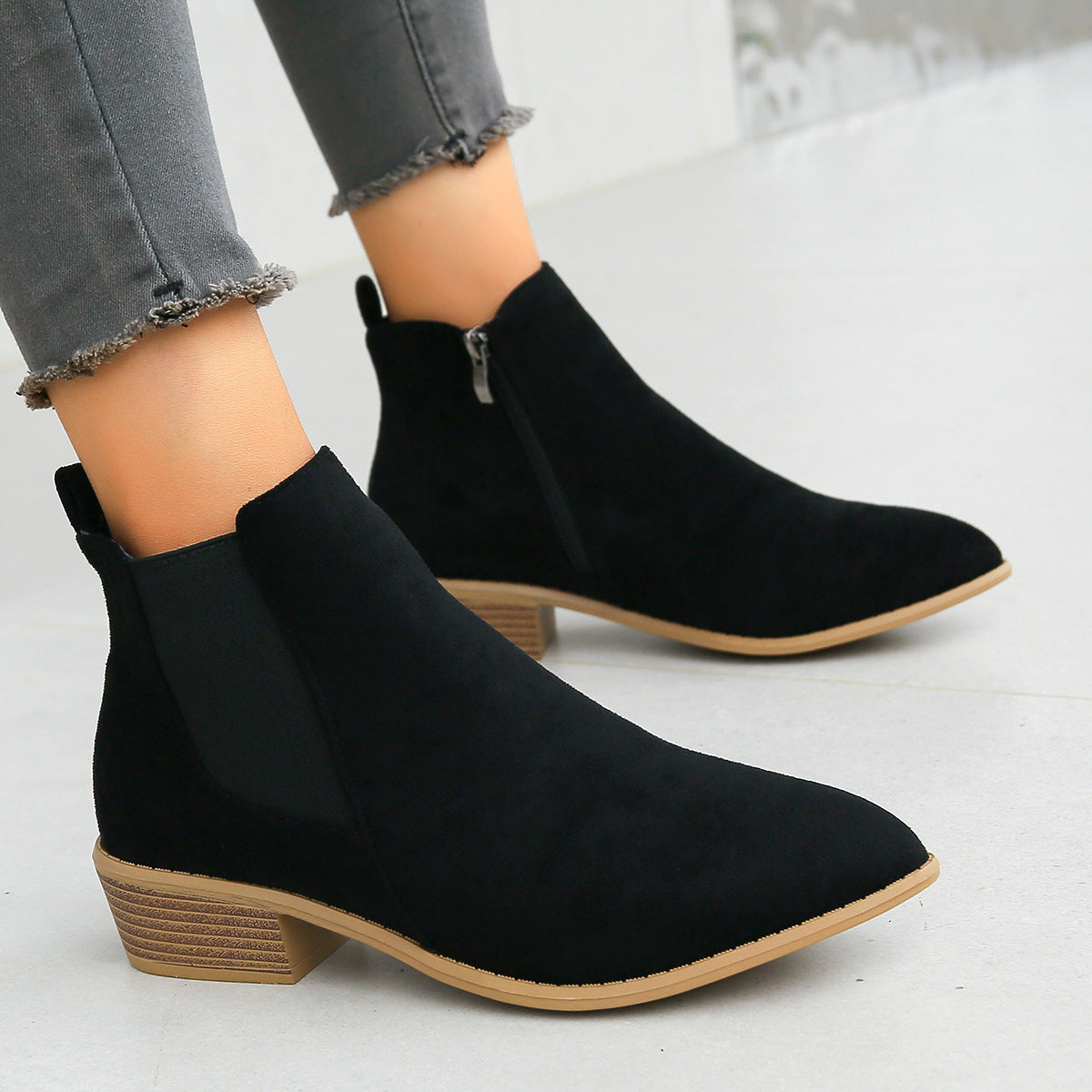 Naiara | Botines de ante vegano
