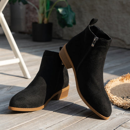 Naiara | Botines de ante vegano