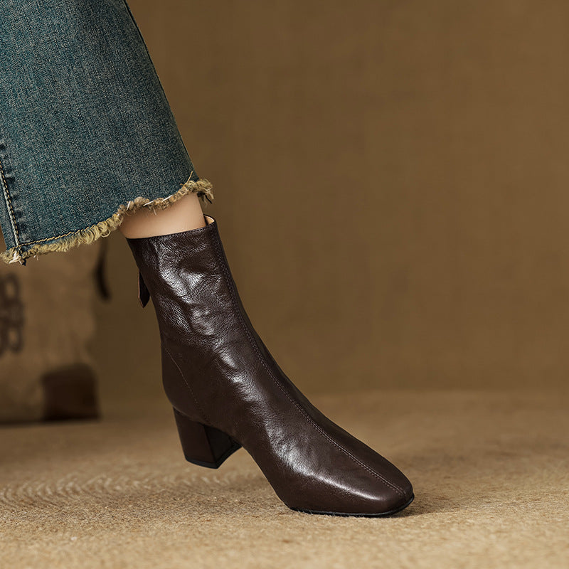 Casilda | Botines de piel auténtica