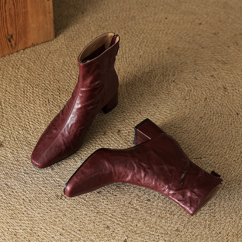 Casilda | Botines de piel auténtica