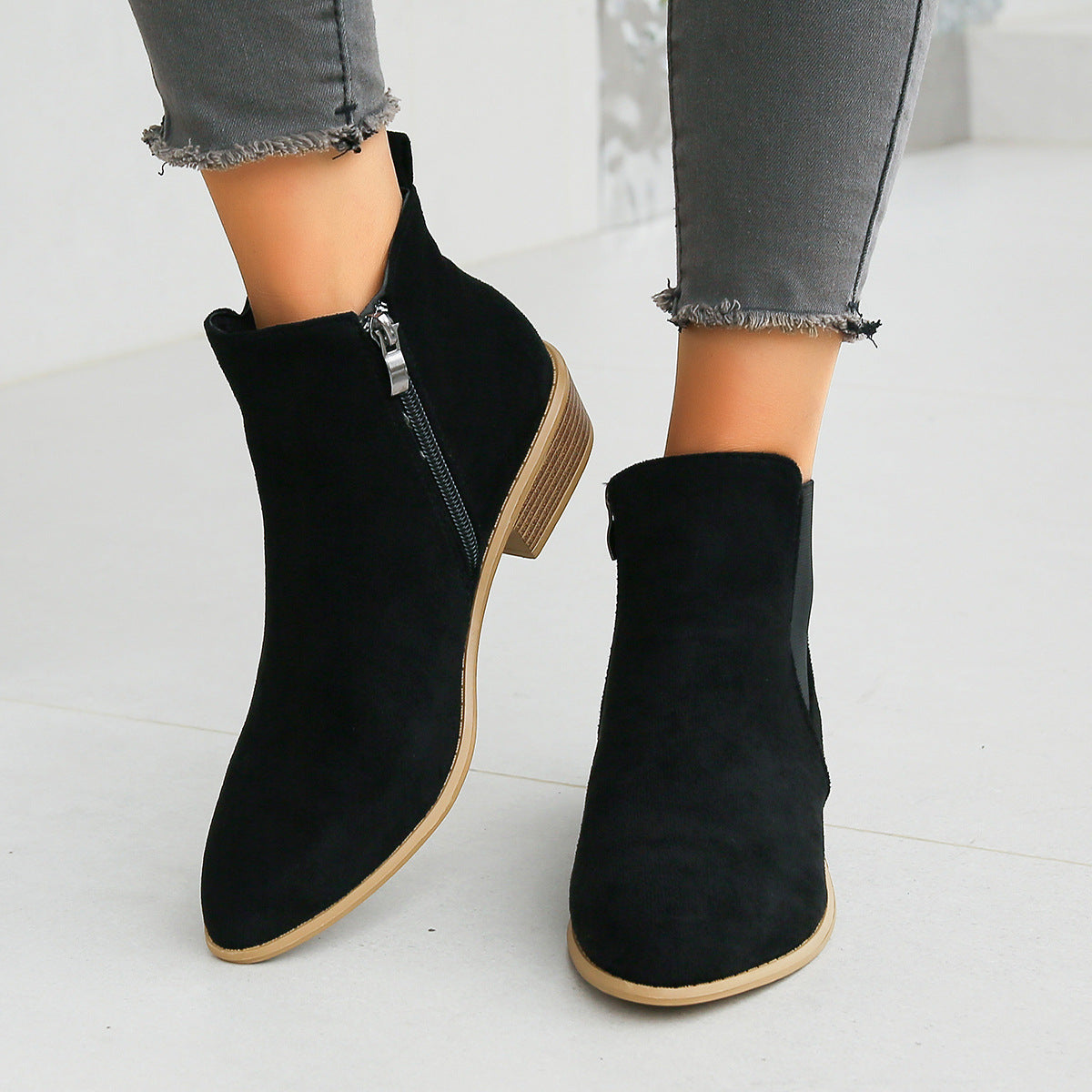 Naiara | Botines de ante vegano
