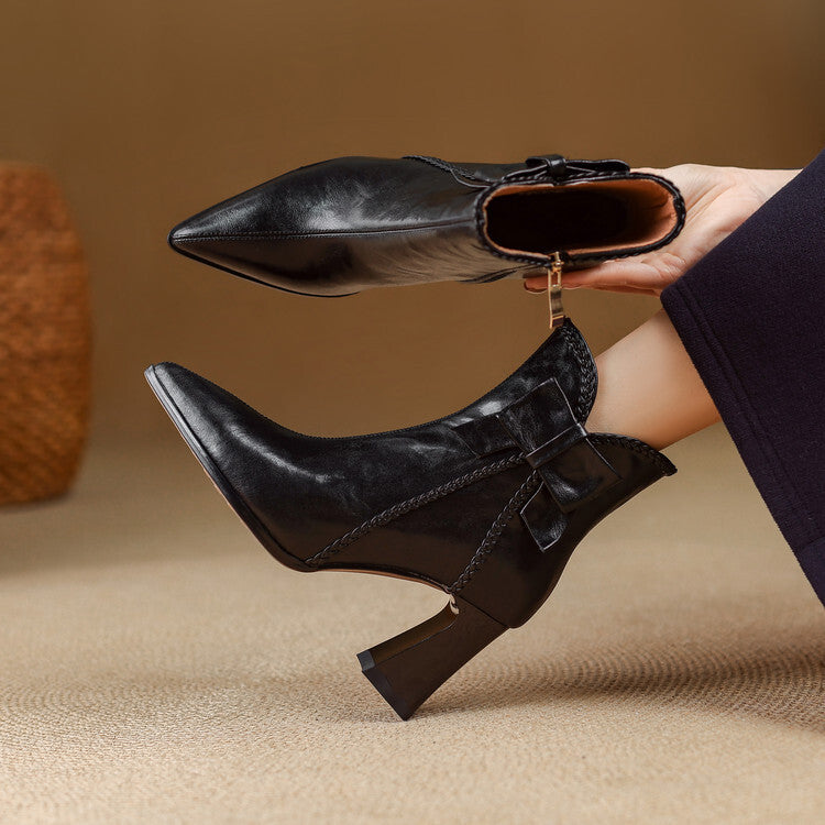 Camino | Botas rectas de piel auténtica