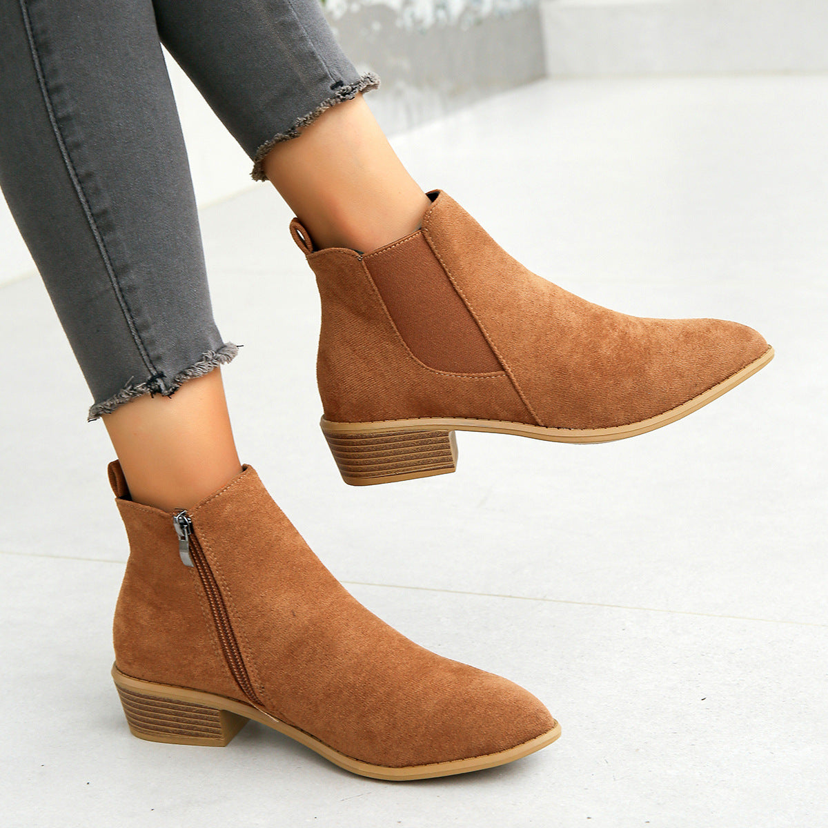 Naiara | Botines de ante vegano