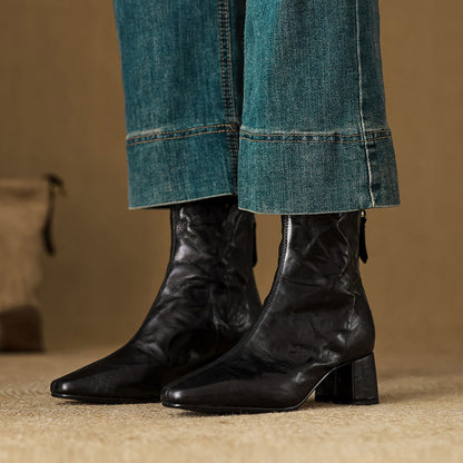 Casilda | Botines de piel auténtica