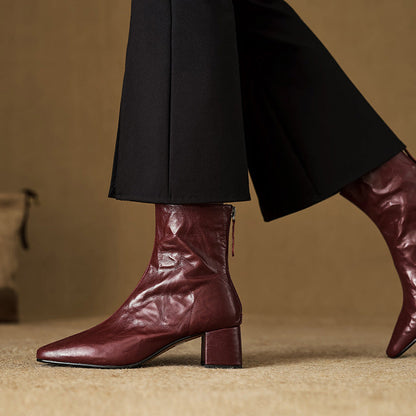Casilda | Botines de piel auténtica