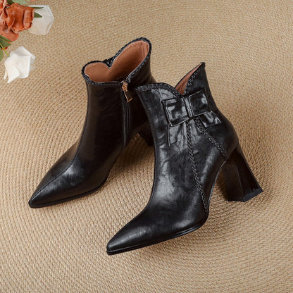Camino | Botas rectas de piel auténtica