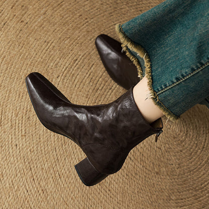 Casilda | Botines de piel auténtica