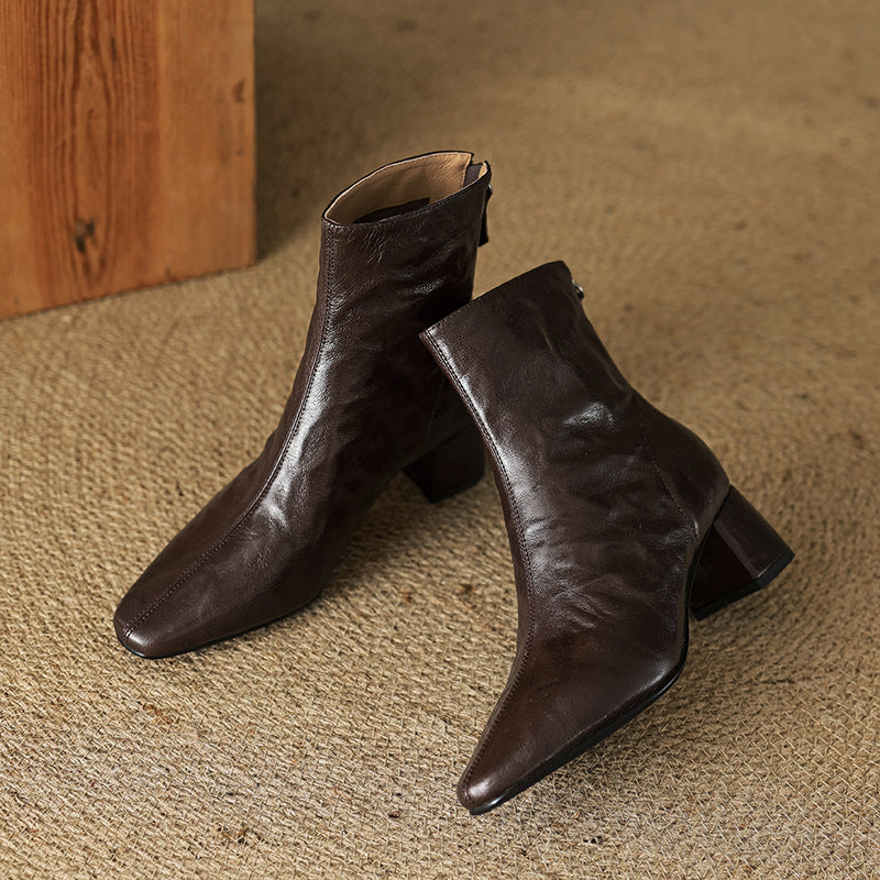 Casilda | Botines de piel auténtica