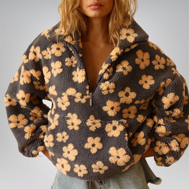 Victoria | Jersey de forro polar floral