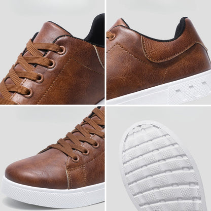 Nicolás | Zapatillas retro de piel sintética