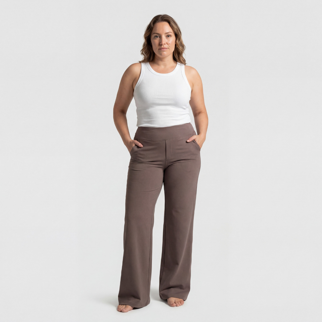 Elena | Pantalón acampanado de cintura alta - Valeria Llorente