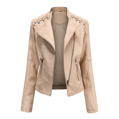 Serena | Chaqueta Biker Acolchada Asimétrica con Ojales