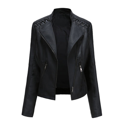 Serena | Chaqueta Biker Acolchada Asimétrica con Ojales