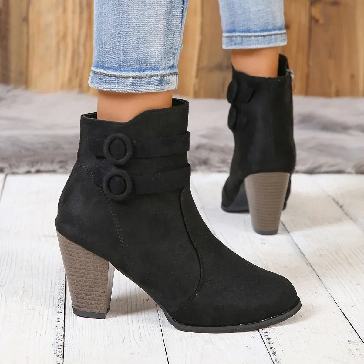 Nekane | Botines de ante con doble banda