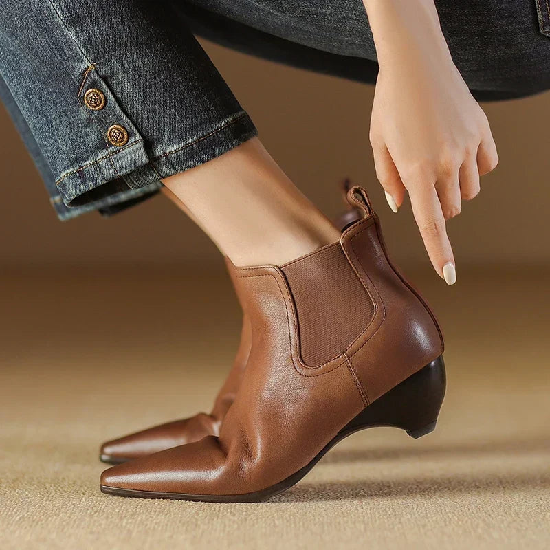 Olga | Botas de piel auténtica