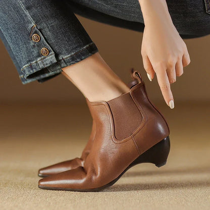 Olga | Botas de piel auténtica