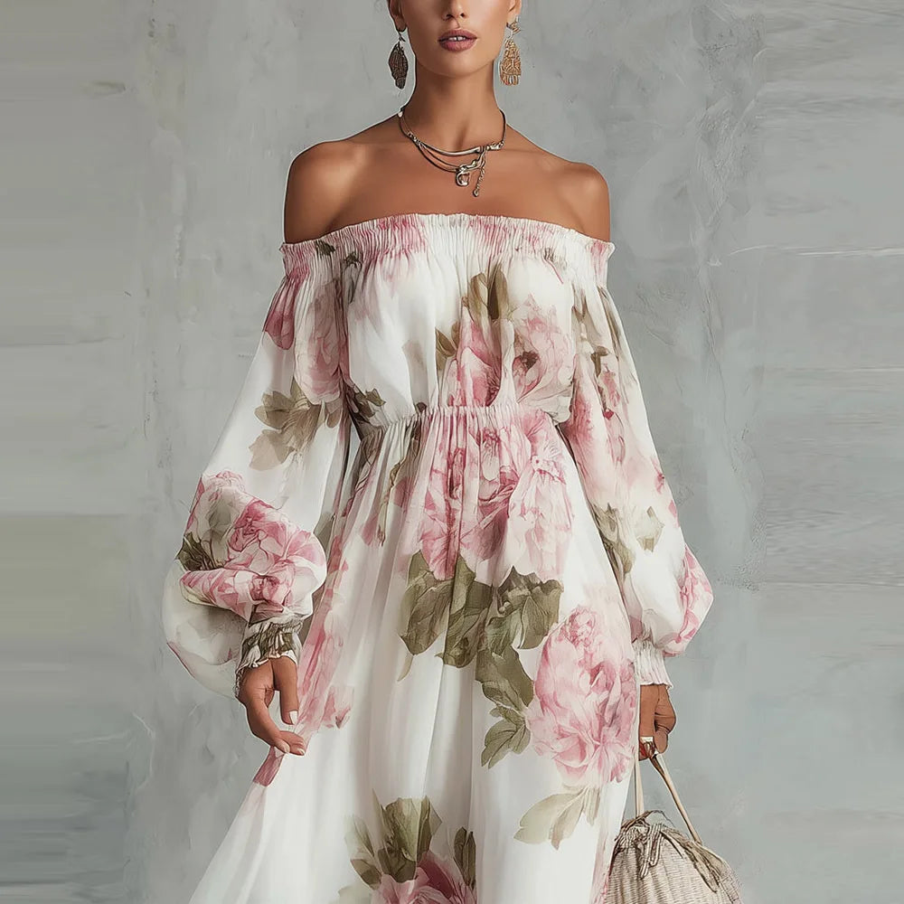 Pivoine Vestido Maxi Floral