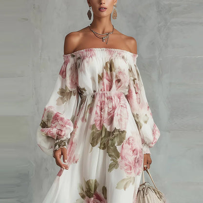 Pivoine Vestido Maxi Floral